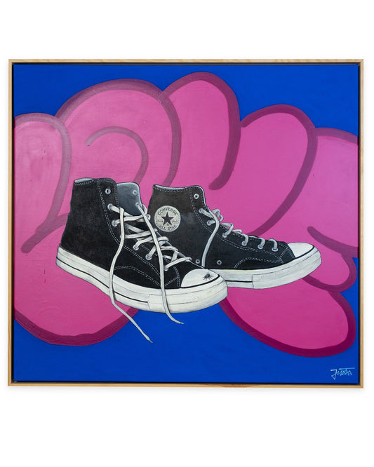 #Favorite Shoe – Original Acrylbild von Jussi