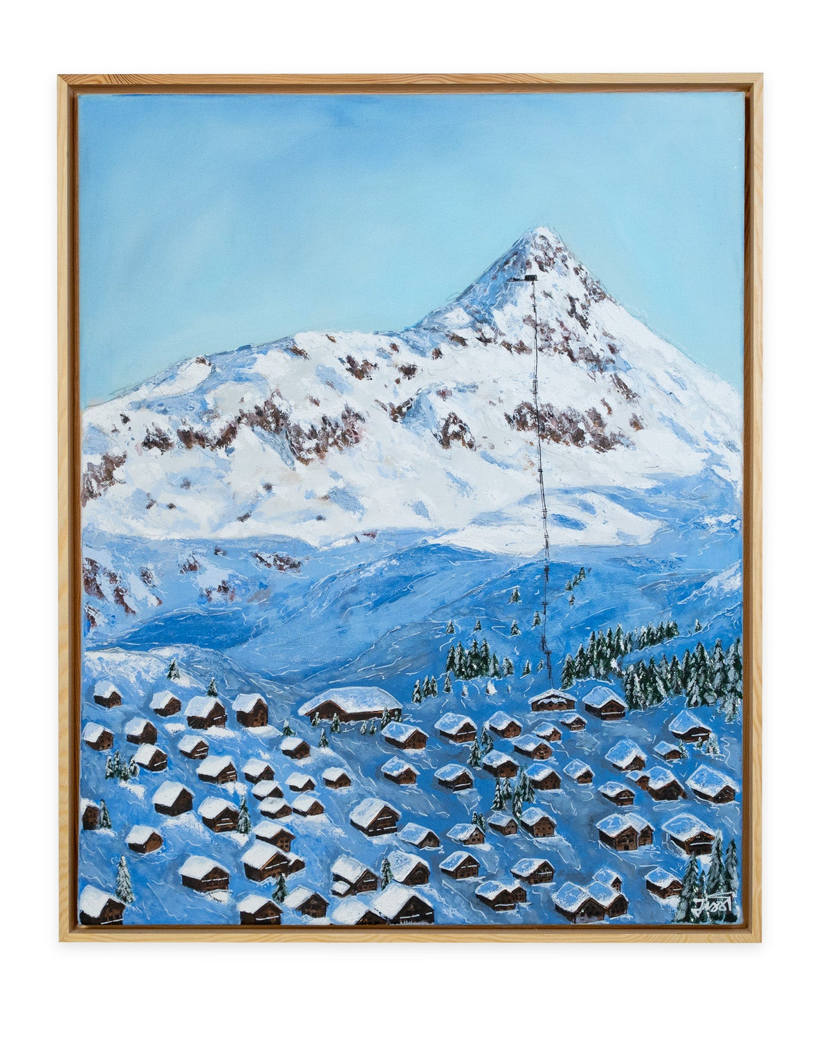 #White Horn – Original Acrylbild von Jussi